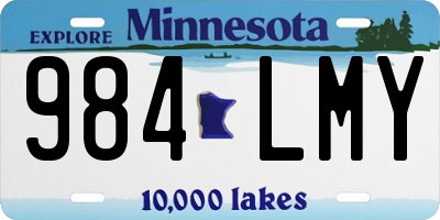 MN license plate 984LMY
