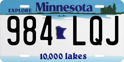 MN license plate 984LQJ
