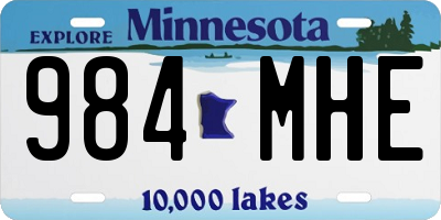 MN license plate 984MHE