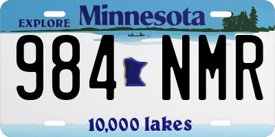 MN license plate 984NMR