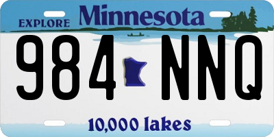 MN license plate 984NNQ