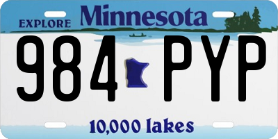 MN license plate 984PYP