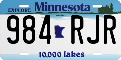 MN license plate 984RJR
