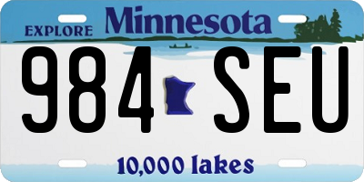 MN license plate 984SEU