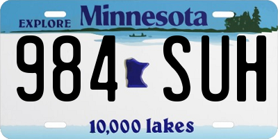 MN license plate 984SUH