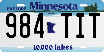 MN license plate 984TIT