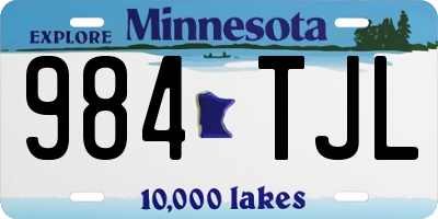 MN license plate 984TJL