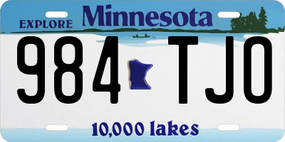 MN license plate 984TJO