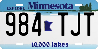 MN license plate 984TJT