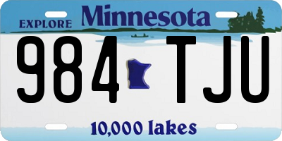 MN license plate 984TJU