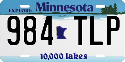 MN license plate 984TLP