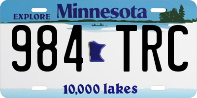 MN license plate 984TRC