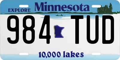 MN license plate 984TUD