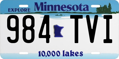 MN license plate 984TVI