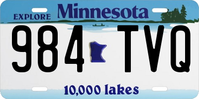 MN license plate 984TVQ
