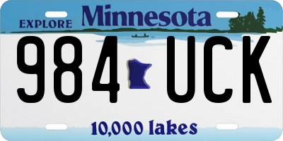 MN license plate 984UCK