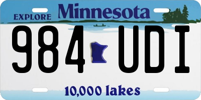 MN license plate 984UDI