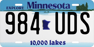 MN license plate 984UDS