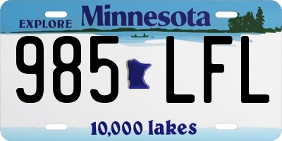 MN license plate 985LFL