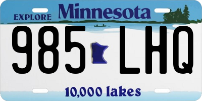 MN license plate 985LHQ