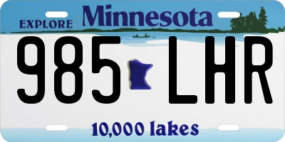 MN license plate 985LHR