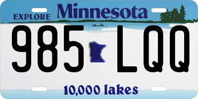 MN license plate 985LQQ