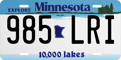 MN license plate 985LRI