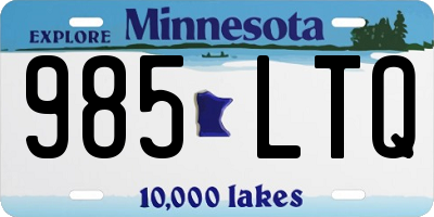 MN license plate 985LTQ