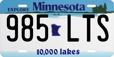 MN license plate 985LTS