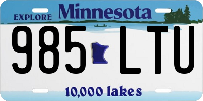 MN license plate 985LTU