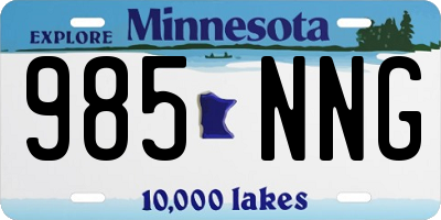 MN license plate 985NNG