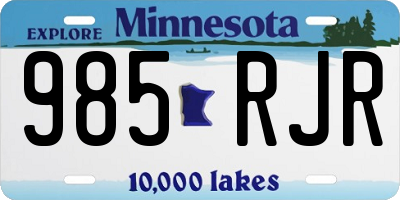 MN license plate 985RJR