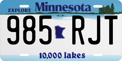 MN license plate 985RJT