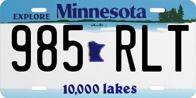 MN license plate 985RLT
