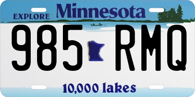MN license plate 985RMQ