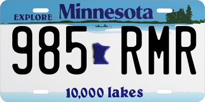 MN license plate 985RMR