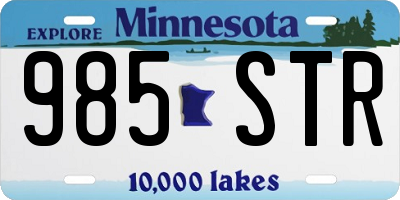 MN license plate 985STR