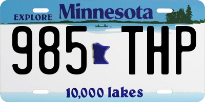 MN license plate 985THP