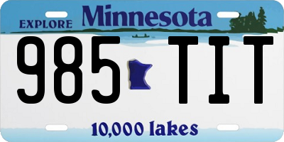 MN license plate 985TIT