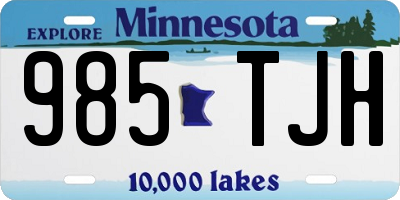 MN license plate 985TJH
