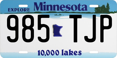 MN license plate 985TJP