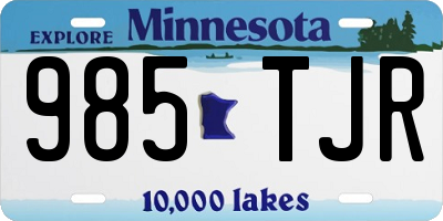 MN license plate 985TJR