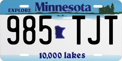 MN license plate 985TJT