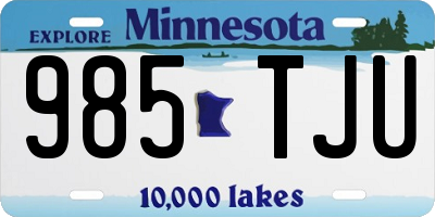 MN license plate 985TJU
