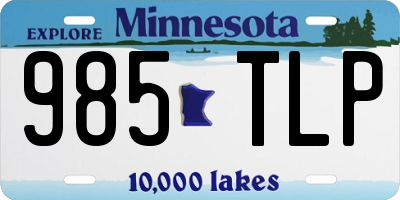 MN license plate 985TLP