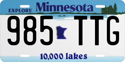 MN license plate 985TTG