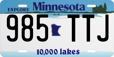 MN license plate 985TTJ