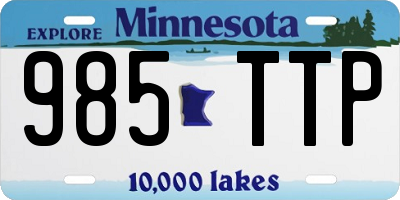 MN license plate 985TTP