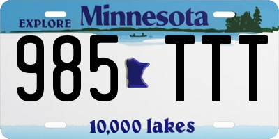 MN license plate 985TTT