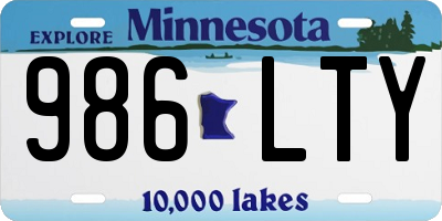 MN license plate 986LTY